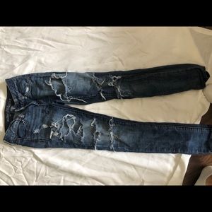 American Eagle holy jeans